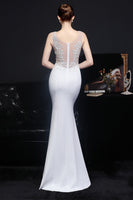 Laden Sie das Bild in den Galerie-Viewer, Aprikosen langes Abendkleid