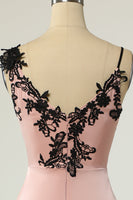 Laden Sie das Bild in den Galerie-Viewer, Scheide V Ausschnitt Schwarz Nud Knielänge Partykleid