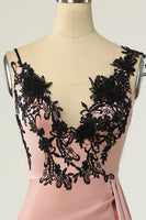 Laden Sie das Bild in den Galerie-Viewer, Scheide V Ausschnitt Schwarz Nud Knielänge Partykleid