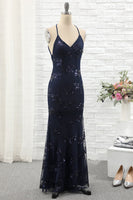 Laden Sie das Bild in den Galerie-Viewer, Spaghettiträger Meerjungfrau Partykleid