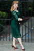 Laden Sie das Bild in den Galerie-Viewer, Exklusiv Grün Spitzen Midi Kleid