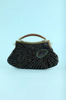 Laden Sie das Bild in den Galerie-Viewer, Schwarze Strass Abendtasche