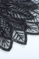 Laden Sie das Bild in den Galerie-Viewer, 1920er Pailletten Schwarz Damen Umhänge