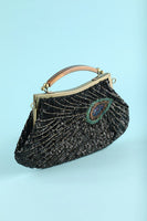 Laden Sie das Bild in den Galerie-Viewer, Schwarze Strass Abendtasche