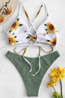 Laden Sie das Bild in den Galerie-Viewer, Floral gedruckt Sommer Bikini
