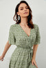 Laden Sie das Bild in den Galerie-Viewer, Grünes Sommer Boho Kleid