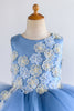 Laden Sie das Bild in den Galerie-Viewer, Jewel Rosa Tüll Blumenmädchenkleid mit Applikationen