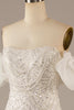 Laden Sie das Bild in den Galerie-Viewer, Glitzerndes Elfenbein Meerjungfrauen Pailletten Brautkleid