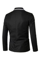 Laden Sie das Bild in den Galerie-Viewer, Rosa gekerbtes Revers Herren Ballblazer