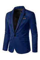 Laden Sie das Bild in den Galerie-Viewer, Rosa gekerbtes Revers Herren Ballblazer