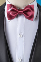 Laden Sie das Bild in den Galerie-Viewer, Schwarzes Revers 3-teiliger Herrenanzug Smoking