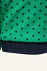 Laden Sie das Bild in den Galerie-Viewer, Klassisches grünes Normale Passform Polka Dots Herren Poloshirt mit Kragen
