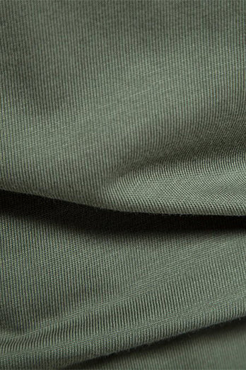Klassisches graugrünes Normale Passform Herren Poloshirt mit Kragen