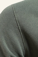 Laden Sie das Bild in den Galerie-Viewer, Klassisches Graugrün Normale Passform Kragen Kurzarm Herren Poloshirt