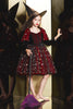 Laden Sie das Bild in den Galerie-Viewer, Glitzerndes rotes Halloween Mädchenkleid mit Stern