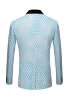 Laden Sie das Bild in den Galerie-Viewer, Biege Dots Jacquard 2-teilige Herren Ballanzüge