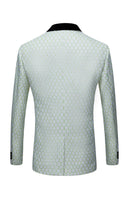 Laden Sie das Bild in den Galerie-Viewer, Biege Dots Jacquard 2-teilige Herren Ballanzüge