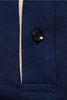 Laden Sie das Bild in den Galerie-Viewer, Schlanke Passform Marineblaues Kurzarm-Poloshirt