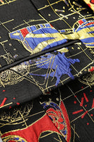 Laden Sie das Bild in den Galerie-Viewer, Rot bedruckte 2-teilige Party Anzüge mit rotem Schirmrevers für Herren