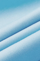 Laden Sie das Bild in den Galerie-Viewer, Hellblauer Brautblazer mit gekerbtem Revers und einem Knopf für Herren