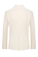 Laden Sie das Bild in den Galerie-Viewer, Weiße 3-teilige Nadelstreifen-Ballanzüge für Männer