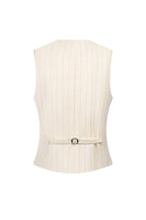 Laden Sie das Bild in den Galerie-Viewer, Weiße 3-teilige Nadelstreifen-Ballanzüge für Männer