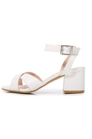 Laden Sie das Bild in den Galerie-Viewer, Schwarze Sandalen mit klobigen Absätzen und Knöchelriemen