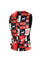 Laden Sie das Bild in den Galerie-Viewer, Roter Weihnachtsbaum bedruckte 3-teilige Herrenanzüge