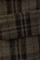 Laden Sie das Bild in den Galerie-Viewer, Dunkelbraun gestreifte einreihige Herren Retro Anzugweste