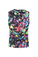 Laden Sie das Bild in den Galerie-Viewer, Weihnachtsbedruckte bunte 3-teilige Ein Knopf Partyanzüge für Herren