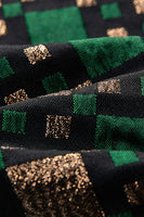 Laden Sie das Bild in den Galerie-Viewer, Silm Fit Gekerbtes Revers Kleiner grüner quadratischer Herren Blazer für den Abschlussball