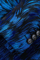 Laden Sie das Bild in den Galerie-Viewer, Gekerbtes Revers und ein Knopf königsblauer Herren Ballblazer