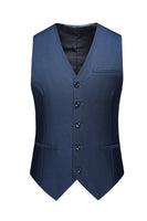 Laden Sie das Bild in den Galerie-Viewer, Gekerbtes Revers mit zwei Knöpfen Schwarze Herren-Ballanzüge