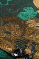 Laden Sie das Bild in den Galerie-Viewer, Grüner Jacquard-Blazer mit gekerbtem Revers für Herren