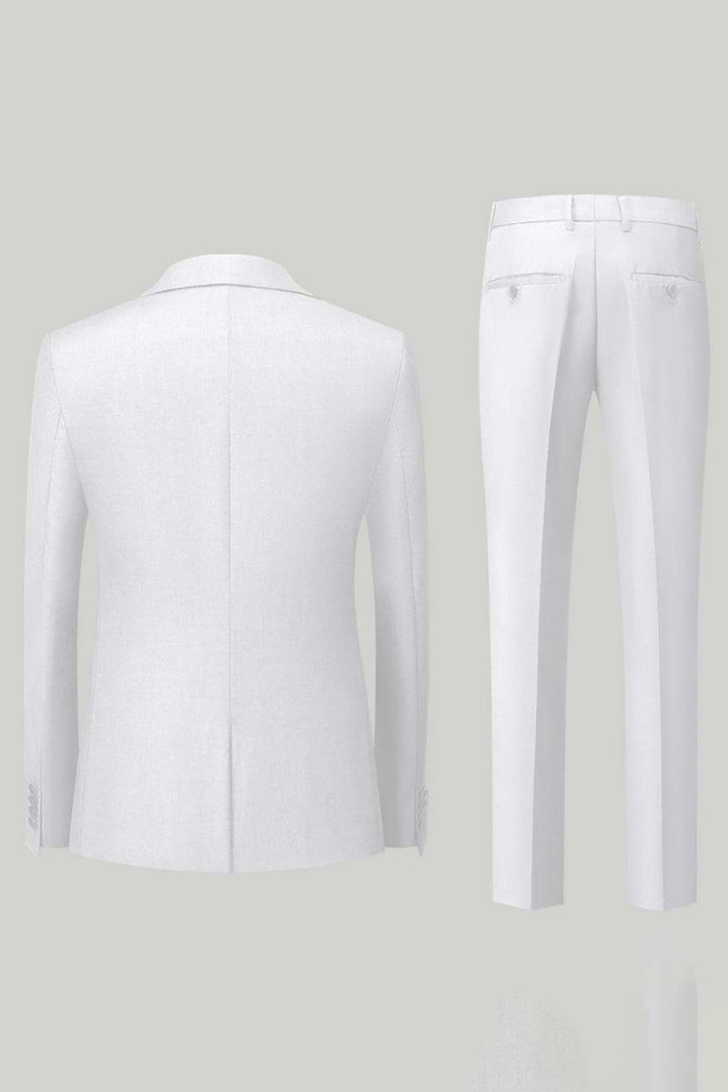 Laden Sie das Bild in den Galerie-Viewer, Schwarze 3-teilige Ein-Knopf Ballanzüge