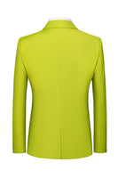 Laden Sie das Bild in den Galerie-Viewer, 3-teilige gekerbte Reversgrün Herren Ballanzüge