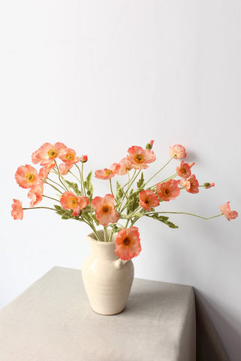 Beflockung künstlicher Blumenstrauß (Vase nicht im Lieferumfang enthalten)
