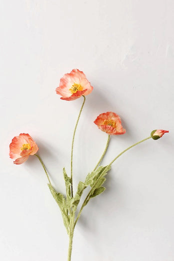 Beflockung künstlicher Blumenstrauß (Vase nicht im Lieferumfang enthalten)