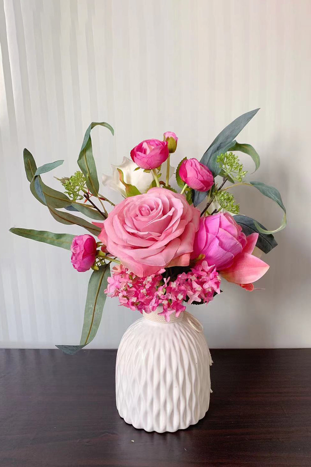 Blush Strauß Braut Übergabe Blumen (Vase nicht enthalten)