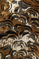 Laden Sie das Bild in den Galerie-Viewer, Goldene Pailletten Herren Blazer