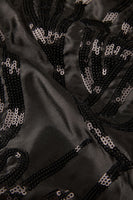 Laden Sie das Bild in den Galerie-Viewer, Schwarzer Jacquard Ein Knopf Herren Blazer