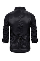 Laden Sie das Bild in den Galerie-Viewer, V-Ausschnitt Einreihige Herren Graue Freizeitweste