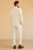 Laden Sie das Bild in den Galerie-Viewer, Weiß Peak Revers Einreihige 3-teilige Herren Hochzeitsanzüge