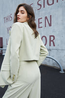 Laden Sie das Bild in den Galerie-Viewer, Schwarzer asymmetrischer übergroß Ballblazer für Damen