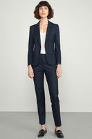 Laden Sie das Bild in den Galerie-Viewer, Grauer einreihiger Damen Party Blazer