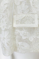 Laden Sie das Bild in den Galerie-Viewer, Glitzernde schwarze Spitze 2-teilige Damen Partyanzüge