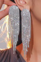 Laden Sie das Bild in den Galerie-Viewer, Rotes Herz Trendy Full Diamond Quasten Ohrringe