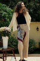 Laden Sie das Bild in den Galerie-Viewer, Schwarz lange Ärmel Knopf Damen Seidenbluse