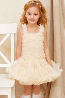 Laden Sie das Bild in den Galerie-Viewer, Apricot Mädchen Party Tutu Kleid