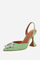 Laden Sie das Bild in den Galerie-Viewer, Stiletto-Sandalen mit spitzer Zehenpartie mit Strass